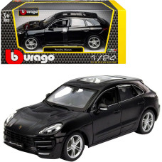 Bburago Porsche Macan melns auto modelis 1:24