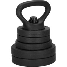 Springos Hanteles Springos FA1671, 20 kg regulējams komplekts: grifs + kettlebell