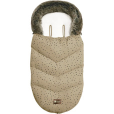 KIKKABOO guļammaiss Luxury Fur Dots Beige