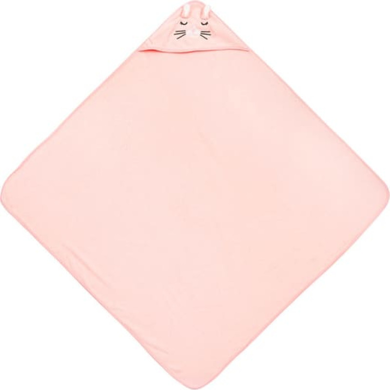 Sensillo BATHFRIENDS vannas dvielis ar kapuci 100x100 RABBIT PINK