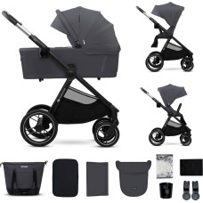 Kinderkraft universālie ratiņi 2IN1 NEA 2.0, deep grey, KSNEA002DGR2000