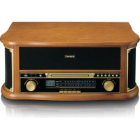 Lenco multifunkcionāls plašu atskaņotājs ar iebūvētiem skaļruņiem, koka - TCD-2551WD