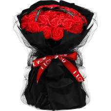 Springos Sarkanu ziepju rožu pušķis, dekoratīvie ziedi Springos HA7440