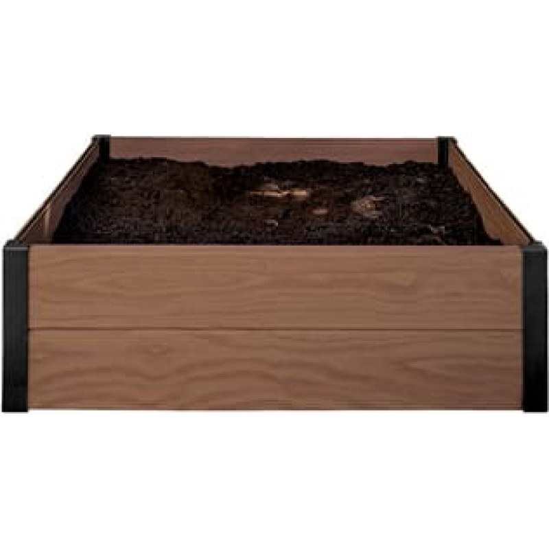 Keter Apmalīte kvadrāta puķu dobei Maple Square 106x106x32cm brūna