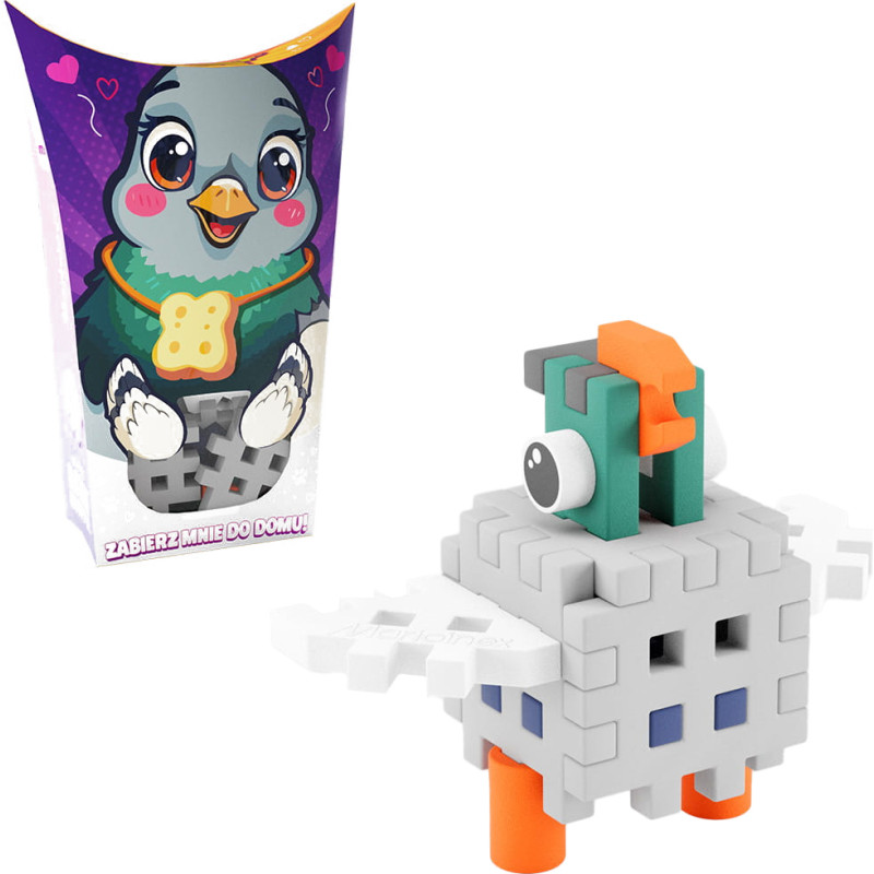 MINI WAFFLE POCKET PETS GOŁĄB 16 ELEM.