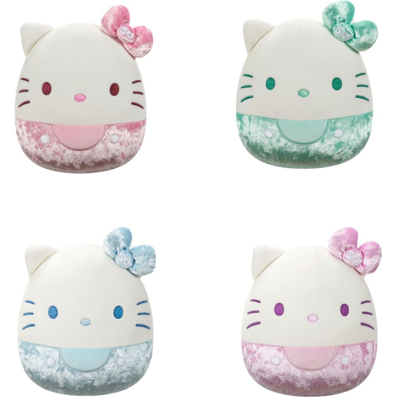 Squishmallows HELLO KITTY W21 Plī&scaron;a rotaļlieta, "Velvet" sērija, 20 cm