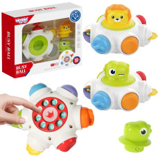 Woopie BABY Kosmiczna Rakieta Aktywności - Edukacyjna Kostka Sensoryczna 18m+