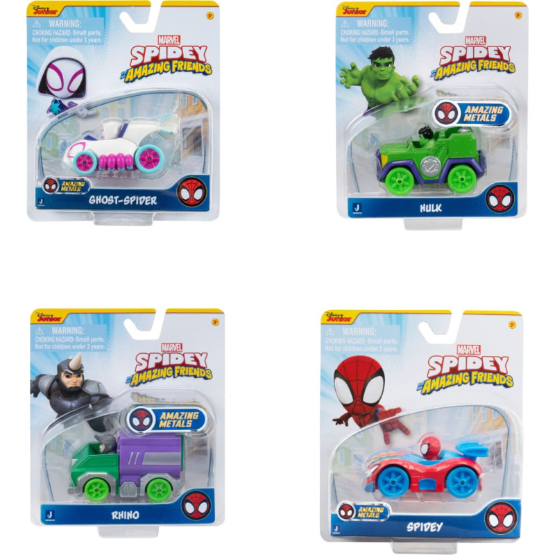 Spider-Man SPIDEY AND HIS AMAZING FRIENDS Die-cast automa&scaron;īna, 7,5 cm