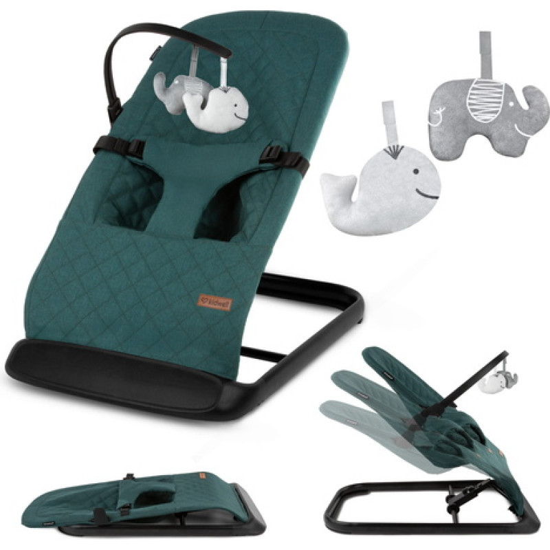 Kidwell Šūpuļkrēsliņš Kidwell LARO green/black [A]