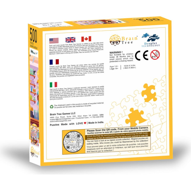 Brain Tree Games Brain Tree puzle, Zooveikals, 500 gab.