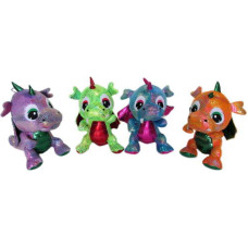 DINOZAUR SMOK PLUSZOWY BŁYSZCZĄCY 4 WZOR