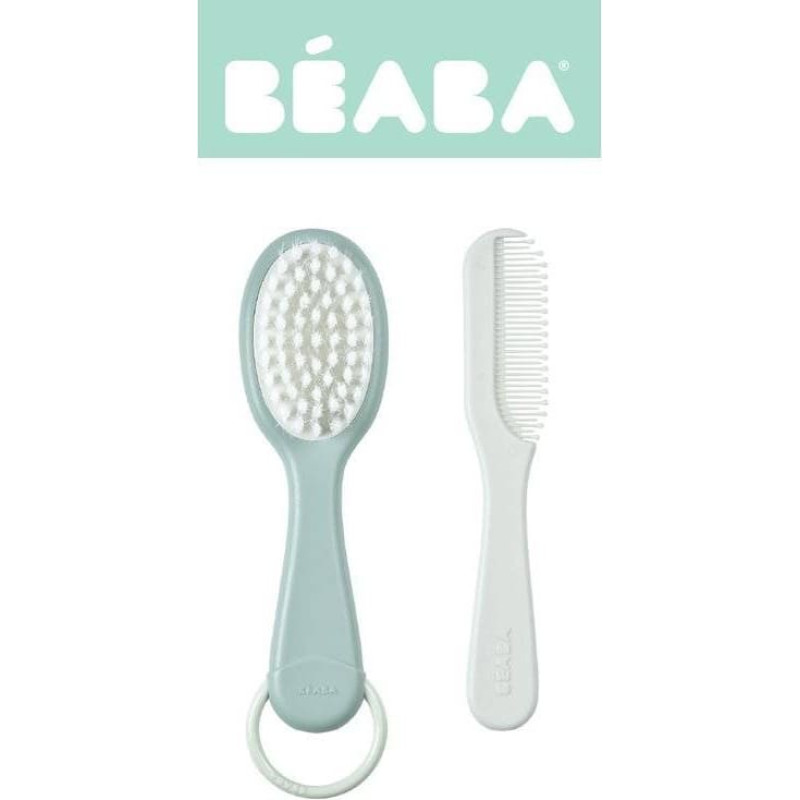 Beaba / Red Castle Bērnu ķemmīte un matu suka GREEN BLUE