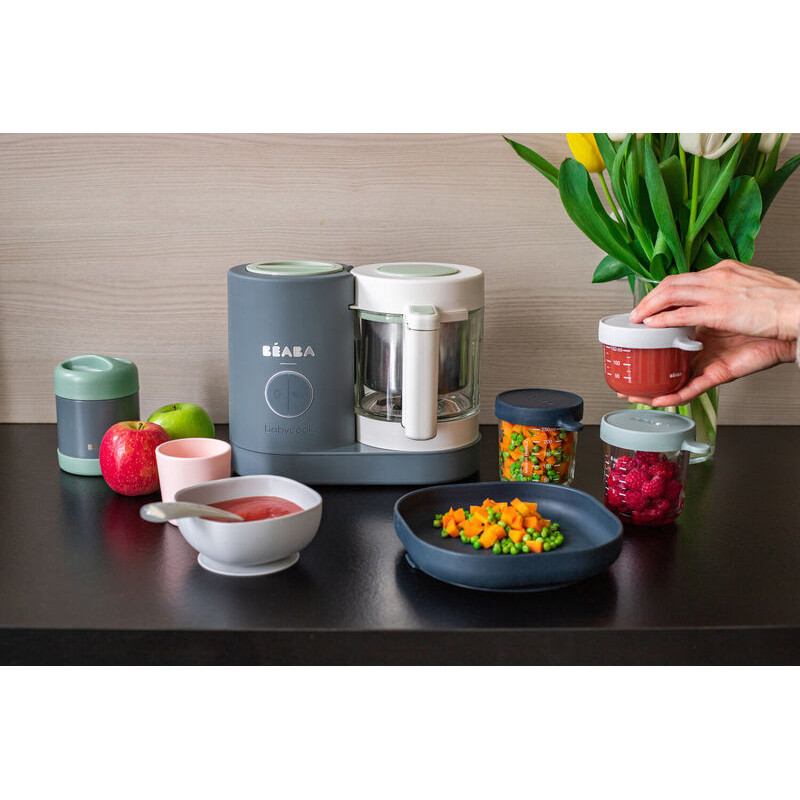 Beaba / Red Castle Tvaicētājs blenderis BABYCOOK NEO MINERAL GREY