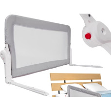 Aizsargbarjera gultai ar atvēršanas mehānismu, 200 cm, pelēka