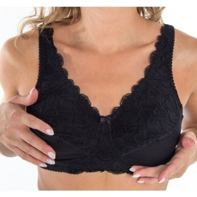 Tonus Elast 0407 Sofija elastīgs medicīniski rehabilitējo&scaron;s krū&scaron;turis Black N0 (B70)