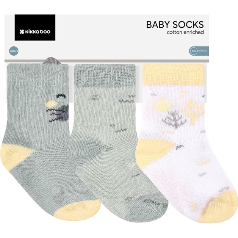 Бебешки чорапи с 3D уши Seally Me 0-6м