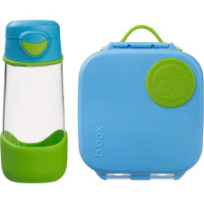 B.box 62429 sporta komplekts: tritana pudele 450 ml + mini pusdienu kastīte Ocean Breeze