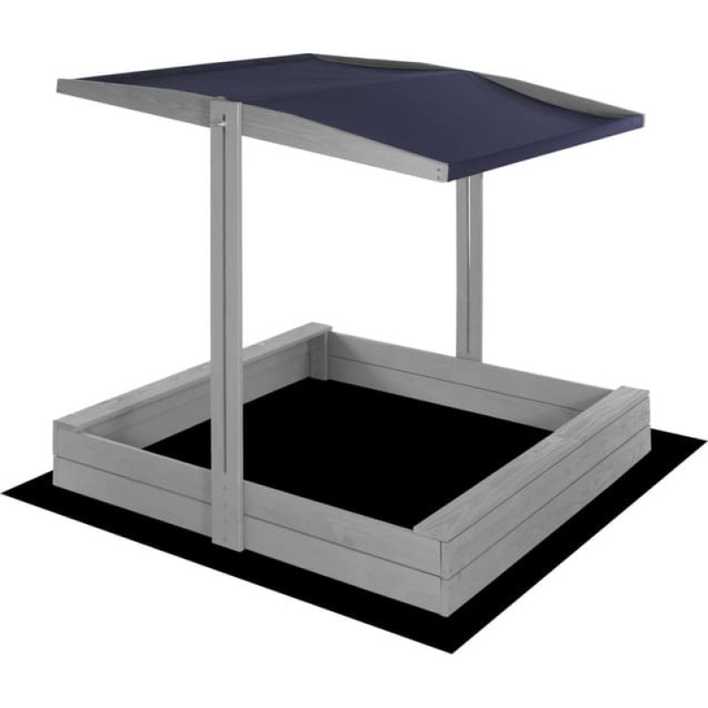 Springos Koka smilšu kaste ar jumtu Springos SBP120RSET01 120x120 cm ar soliņiem