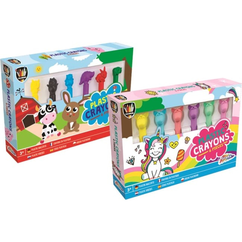 Grafix krāsainie krītiņi, 6 gab