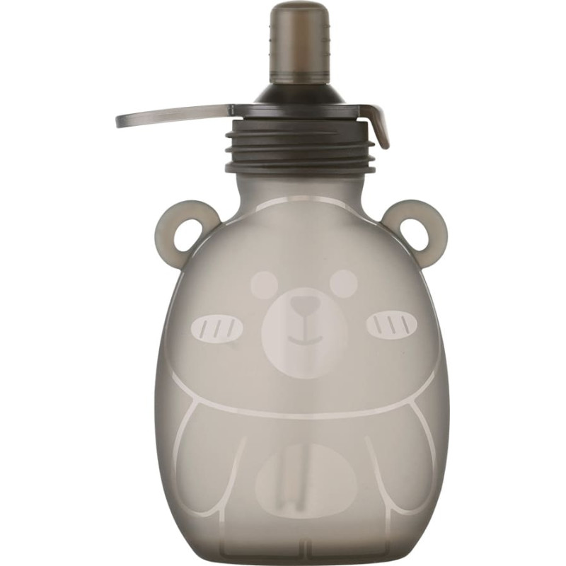 Haakaa Happii Bear silikona maisiņ&scaron; biezeņiem/sulam 170 ml Grey
