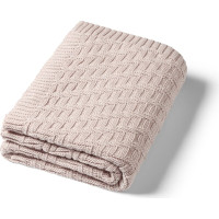 Babyono cotton knitted blanket beige 1647/03