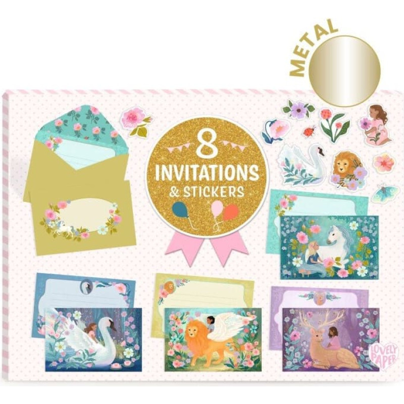 Djeco Ielūgumu kartiņas - Brīnumainie radījumi