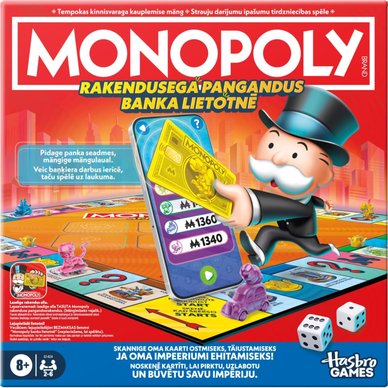 Monopoly Galda spēle Banka lietotnē, EST/LAT