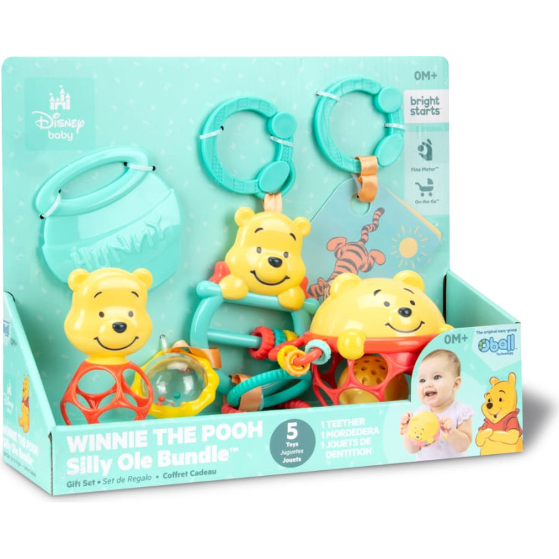 Bright Starts attīsto&scaron;o rotaļlietu komplekts Winnie the Pooh Silly Ole Bundle,sortiments., 17454