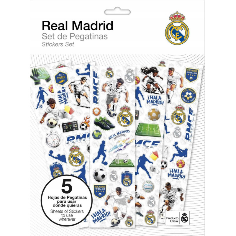 Kids Euroswan - Akcesoria Licencyjne STICKERS SET REAL MADRID 92PCS