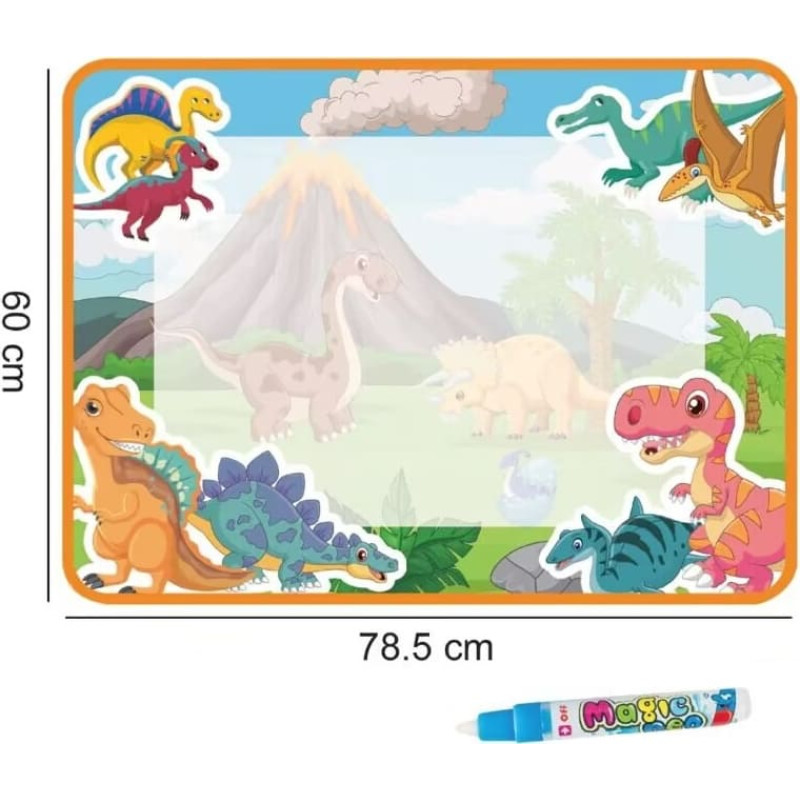 Joonistumatt veega Dinosaurus 78,5 x 60 cm