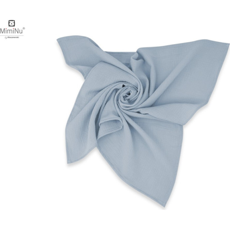 Miminu KIECZMERSKI Pieluszka 30x30 cm MUŚLIN BAWEŁNIANY bawełna 100% jeans 2-pak