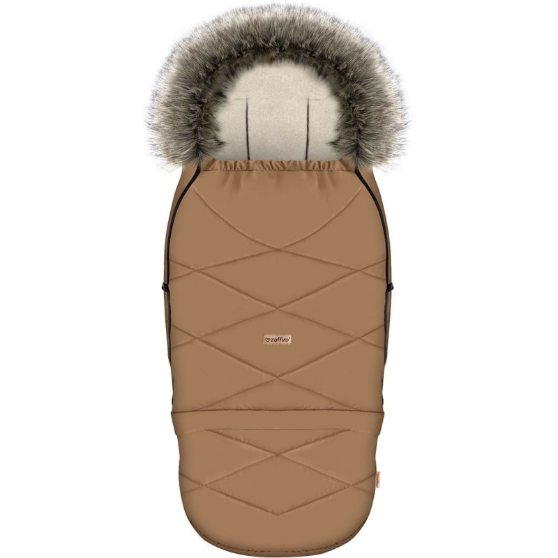 Adjustable footmuff with bag GrowUP Aspen 0-36m toffee