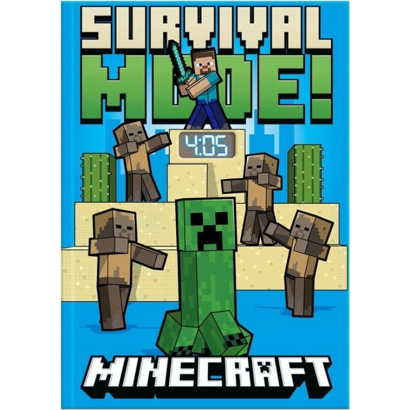 Kids Euroswan - Akcesoria Licencyjne NOTEBOOK WITH LCD WATCH CDU MINECRAFT