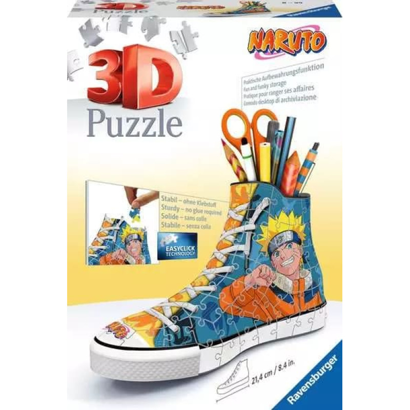 Ravensburger 3D puzle zīmuļu turētājs kedas Naruto 8+