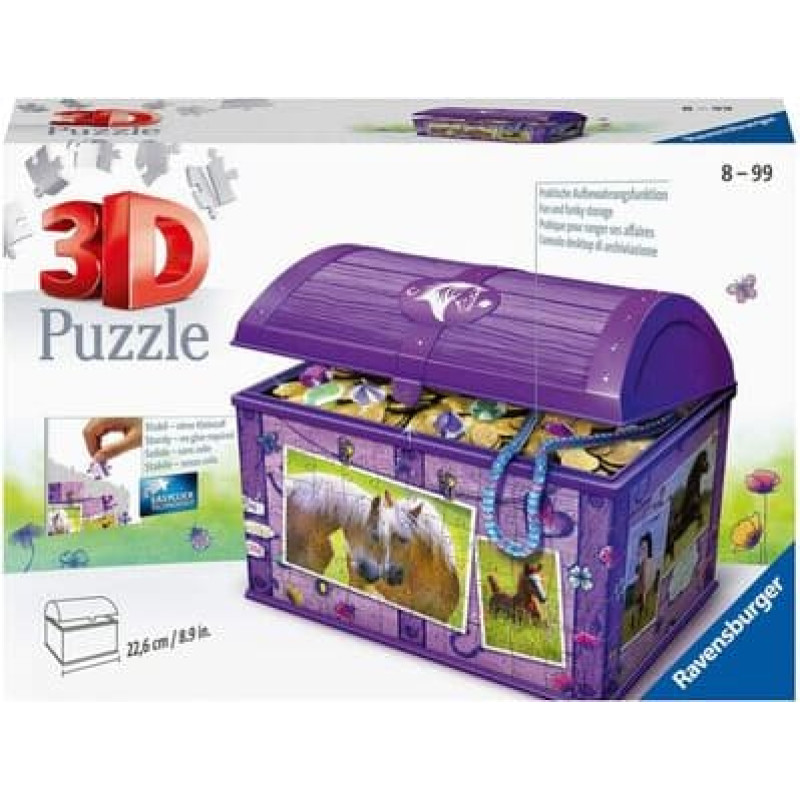 Ravensburger 3D puzle lāde Zirgi 8+