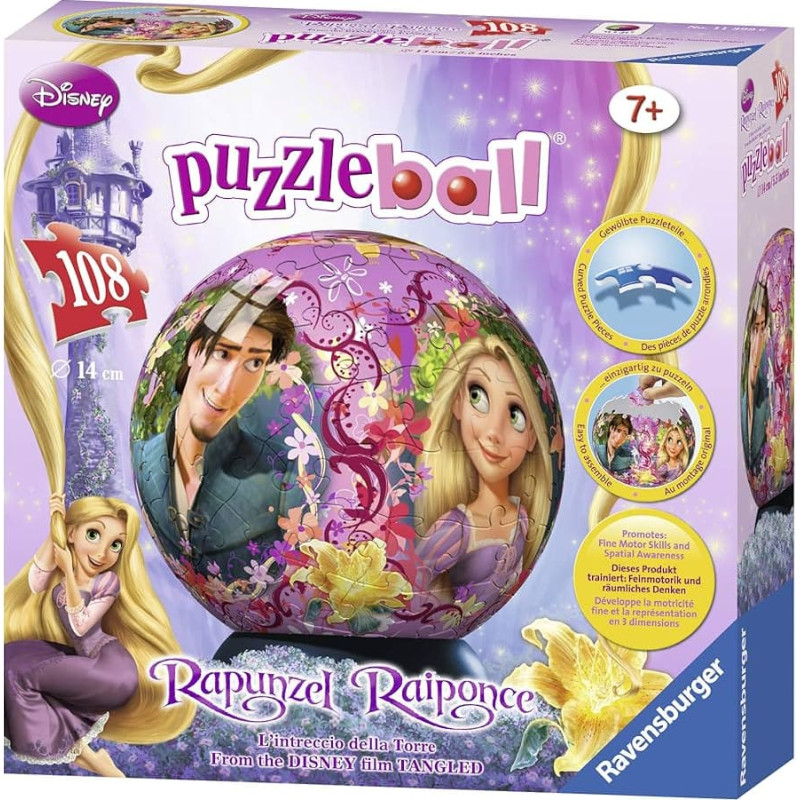 Ravensburger Apaļā 3D puzle, 24&ndash;108 gab.