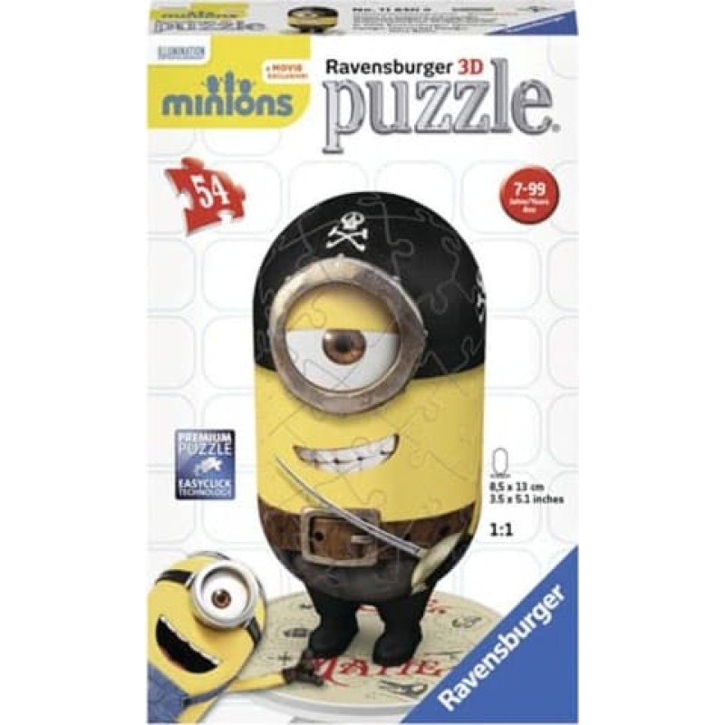 Ravensburger 3D puzle, 54 gab., Minions