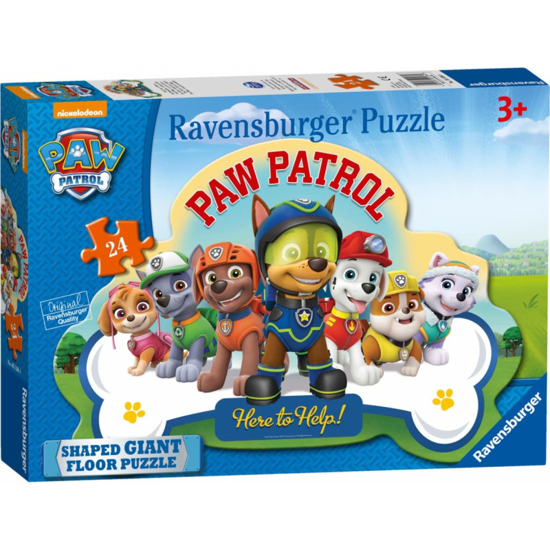Ravensburger Figūrpuzle, 24 gab., Suņu patruļa