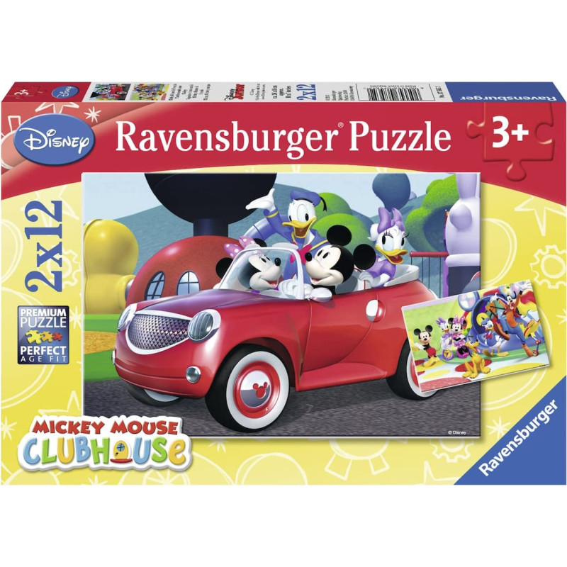 Ravensburger Puzle 2x12 gab. Disney Mikijs Pele