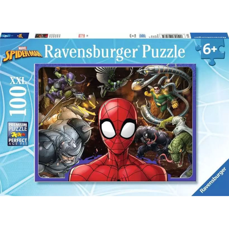 Ravensburger Puzle 100 gab. Zirnekļcilvēks