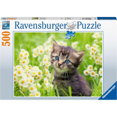 Ravensburger Puzle 500 Kaķēns pļavā