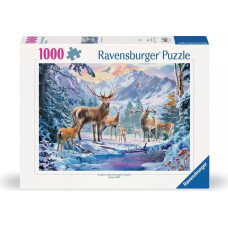 Ravensburger Puzle 1000 Briedis ziemā