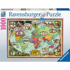 Ravensburger Puzle R 1000 Ceļojums ar velosipēdu apkārt pasaulei