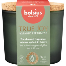 Bolsius Svece arom. stikla gl. ar korķi True Joy &Oslash;66x83mm botanic freshness
