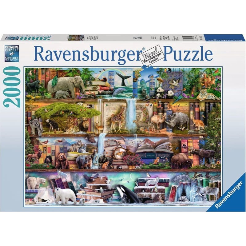 Ravensburger Puzzle 2000 Wild Kingdom Shelves