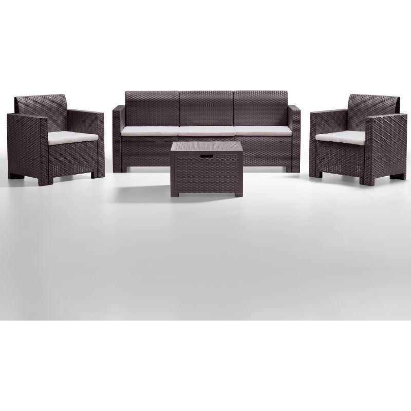 Bica Dārza mēbeļu komplekts Set Nebraska 3 brūns