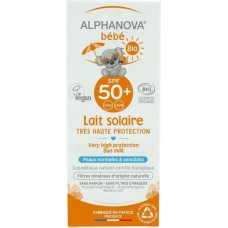 Alphanova Sun SPF50 dabīgs, bez smaržvielām un ūdensnoturīgs saules aizsargkrēms zīdaiņiem no 0+ mēne&scaron;iem, 50 ml