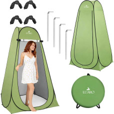 LUARO pašnolokāma telts dušai, ģērbtuvei, tūristu tualetei, wc, zaļā krāsā