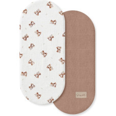 Albero Mio Prześcieradło do gondoli 2-pak 80x35 Vintage Teddy CM1