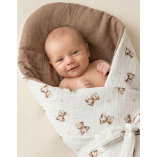 Albero Mio Rożek muślinowy 75x75 Vintage Teddy CM1